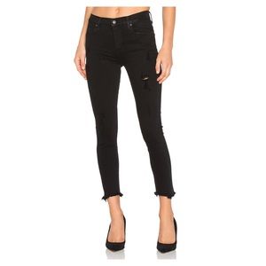 Agolde Sophie High Rose Crop Skinny Jeans